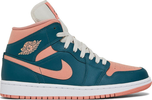 Wmns Air Jordan 1 Mid 'Dark Teal Green' BQ6472-308