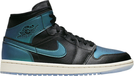 Wmns Air Jordan 1 Mid 'Metallic Turquoise' BQ6472-009